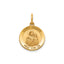 Round St. Joseph Medal in 14K Yellow Gold, 14.5mm - Sophia Jewelers
