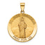 Round St. Jude Thaddeus Medal in 14K Yellow Gold, 25.25mm - Sophia Jewelers