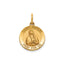 Round St. Kateri Medal in 14K Yellow Gold - Sophia Jewelers