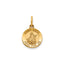 Round St. Lucy Medal in 14K Yellow Gold, 11.5mm - Sophia Jewelers