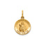 Round Maria Goretti Medal in 14K Yellow Gold, 13.25mm - Sophia Jewelers