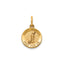 Round St. Martha Medal in 14K Yellow Gold - Sophia Jewelers