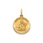 Round Matka Boska Medal in 14K Yellow Gold, 14.5mm - Sophia Jewelers