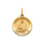 Round St. Matthew Medal in 14K Yellow Gold, 16.25mm - Sophia Jewelers