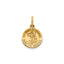 Round St. Michael-Spanish Medal in 14K Yellow Gold, 11.5mm - Sophia Jewelers