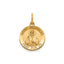Round St. Nicholas Medal in 14K Yellow Gold, 14.5mm - Sophia Jewelers
