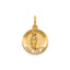 Round St. Patrick Medal in 14K Yellow Gold, 13.25mm - Sophia Jewelers