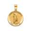 Round St. Peregrine Medal in 14K Yellow Gold, 18.25mm - Sophia Jewelers