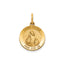 Round St. Peter Medal in 14K Yellow Gold, 14.5mm - Sophia Jewelers