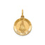 Round Infant of Prague Medal in 14K Yellow Gold, 14.5mm - Sophia Jewelers