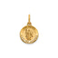 Round St. Raphael-Spanish Medal in 14K Yellow Gold, 11.5mm - Sophia Jewelers