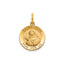 Round St. Rita Medal in 14K Yellow Gold, 14.5mm - Sophia Jewelers