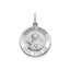 Round St. Rita Medal in Sterling Silver, Satin - Sophia Jewelers