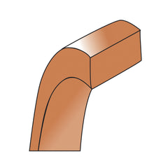 10k Rose Gold 2mm Lightweight Flat Wedding Band Size 9.5