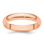 14k Rose Gold 4mm Half-Round Wedding Band