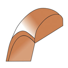 10k Rose Gold 2mm Lightweight Half Round Wedding Band Size 9.5