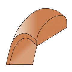 14k Rose Gold 8mm Half Round Wedding Band Size 9.5