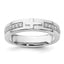 Men's Lab-Grown Diamond Wedding Band in 14K White Gold, 5.1mm (1/4 ct. tw.), Size 10 - Sophia Jewelers