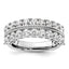 14k White Gold 1 3/4 carat Lab Grown Diamond VS/SI+ G+ Complete Fashion Band