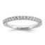 14k White Gold 1/4 carat Lab Grown Diamond VS+ F+ Complete Fifteen Stone Band