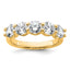 Lab-Grown Diamond Five-Stone Anniversary Band in 14K Yellow Gold (2 ct. tw.), Size 7 - Sophia Jewelers