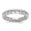 14k 4 carat Lab Grown Diamond VS/SI+ G+ Oval Complete Prong Set Eternity Band, Size 4–9 - Sophia Jewelers