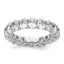 14k 5 carat Lab Grown Diamond VS/SI+ G+ Oval Complete Prong Set Eternity Band, Size 4–9 - Sophia Jewelers