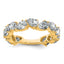14k 3 carat Lab Grown Diamond VS+ F+ Complete Fashion Ring