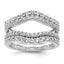 Lab-Grown Diamond Wedding Band in 14K White Gold, 7.4mm (1 1/4 ct. tw.), Size 7 - Sophia Jewelers