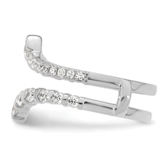 14k White Gold 3/4 carat Lab Grown Diamond VS/SI+ G+ Complete Ring Guard