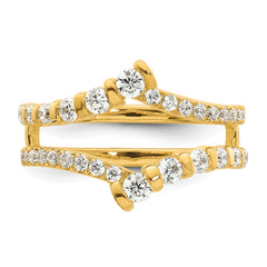 14k 3/4 carat Lab Grown Diamond VS/SI+ G+ Complete Ring Guard