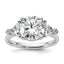 Three-Stone Lab-Grown Diamond Engagement Ring in 14K White Gold (4 1/8 ct. tw., VS/SI+ G+), Size 7 - Sophia Jewelers