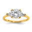 Three-Stone Engagement Ring in 14K Yellow Gold (2 ct. tw., VS+ F+), Size 7 - Sophia Jewelers