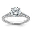 Lab-Grown Diamond Engagement Ring in 14K White Gold (1 3/4 ct. tw., VS+ F+), Size 7 - Sophia Jewelers