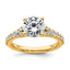 Round Lab-Grown Diamond Engagement Ring in 14K Yellow Gold (2 1/2 ct. tw., VS/SI+ G+), Size 7 - Sophia Jewelers
