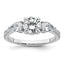 Certified Lab-Grown Diamond Engagement Ring in 14K White Gold (1 5/8 ct. tw.), Size 7 - Sophia Jewelers