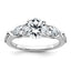 Three-Stone Lab-Grown Diamond Engagement Ring in 14K White Gold (2 1/4 ct. tw.), Size 7 - Sophia Jewelers
