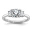 Lab-Grown Diamond Engagement Ring in 14K White Gold (1 3/8 ct. tw.), Size 7 - Sophia Jewelers