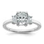 Radiant Lab-Grown Diamond Engagement Ring in 14K White Gold (1 3/8 ct. tw.), Size 7 - Sophia Jewelers