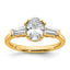Baguette Three Stone Engagement Ring in 14K Yellow Gold (1 1/2 ct. tw.), Size 7 - Sophia Jewelers