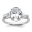 Three-Stone Engagement Ring in 14K White Gold (3 1/5 ct. tw.), Size 7 - Sophia Jewelers