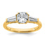 Certified Three-Stone Engagement Ring in 14K Yellow Gold (1 1/2 ct. tw.), Size 7 - Sophia Jewelers