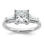 Three Stone Engagement Ring in 14K White Gold (2 1/5 ct. tw.), Size 7 - Sophia Jewelers