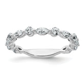 True Origin 14k White Gold 3/4 carat Lab Grown Diamond VS+ F+ Wedding Band