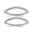 Lab-Grown Diamond Wedding Band in 14K White Gold, 1.7mm (1/2 ct. tw.), Size 7 - Sophia Jewelers