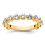 Round Lab-Grown Diamond Wedding Band in 14K Yellow Gold, 2.3mm (1 1/2 ct. tw.), Size 7 - Sophia Jewelers