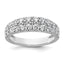 Lab-Grown Diamond Row Band in 14K White Gold, 3.2mm (1 1/4 ct. tw.), Size 7 - Sophia Jewelers