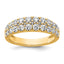 Lab-Grown Diamond Row Band in 14K Yellow Gold, 3.2mm (1 1/4 ct. tw.), Size 7 - Sophia Jewelers