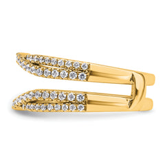 14k 5/8 carat Lab Grown Diamond VS+ F+ Complete Ring Guard