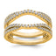 14k 5/8 carat Lab Grown Diamond VS+ F+ Complete Ring Guard